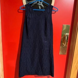 Elegant Navy Sleeveless Dress